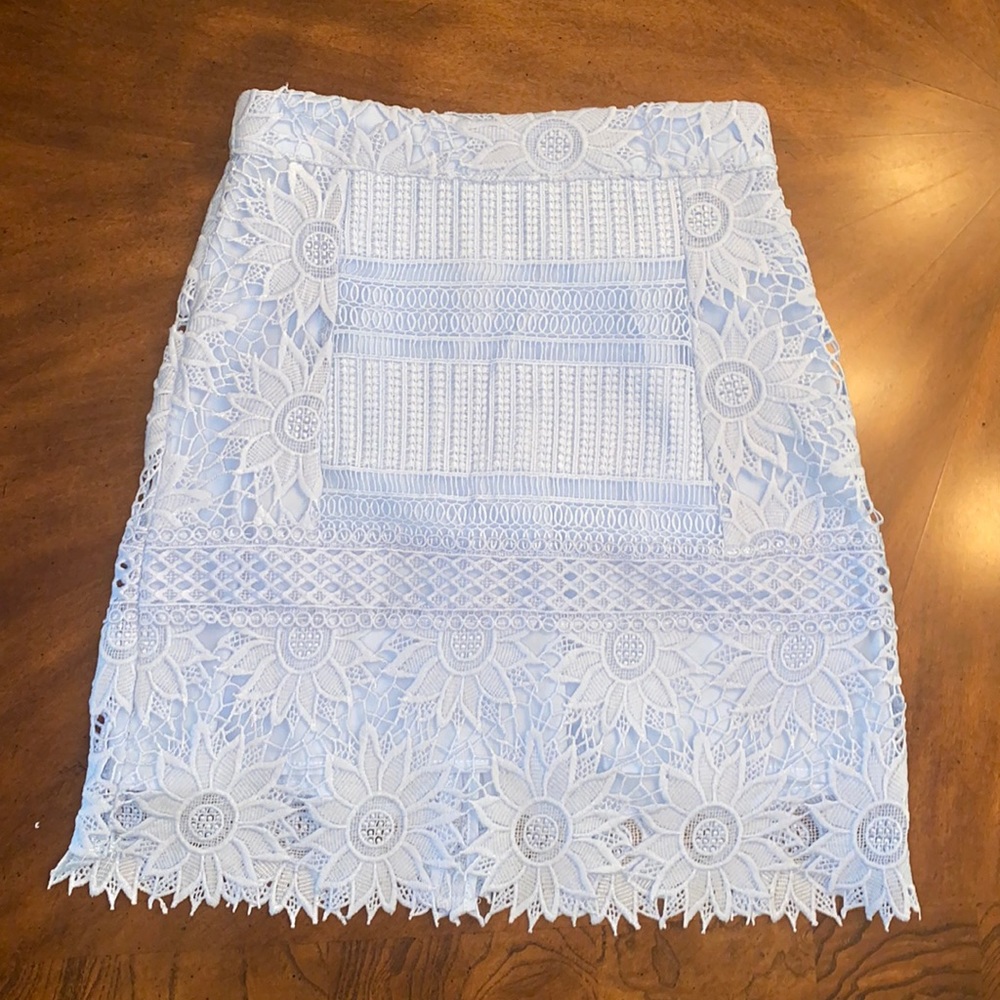 Topshop blue skirt size 2